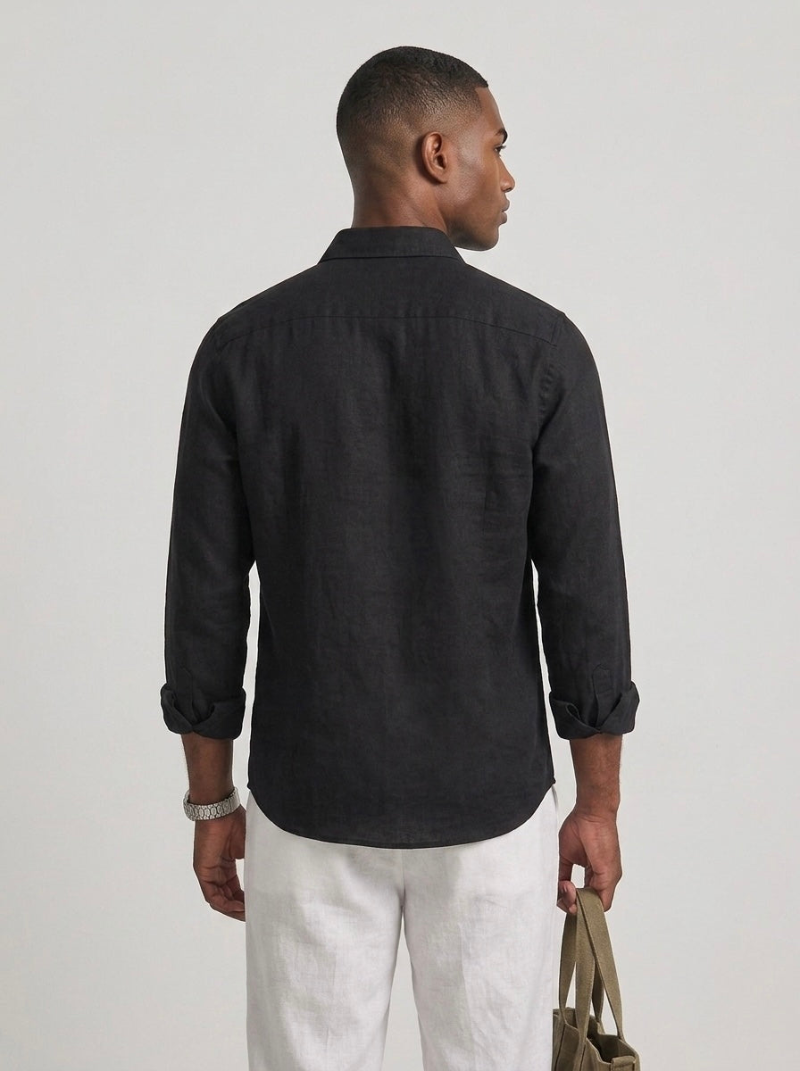 Pure Linen F/S - Black