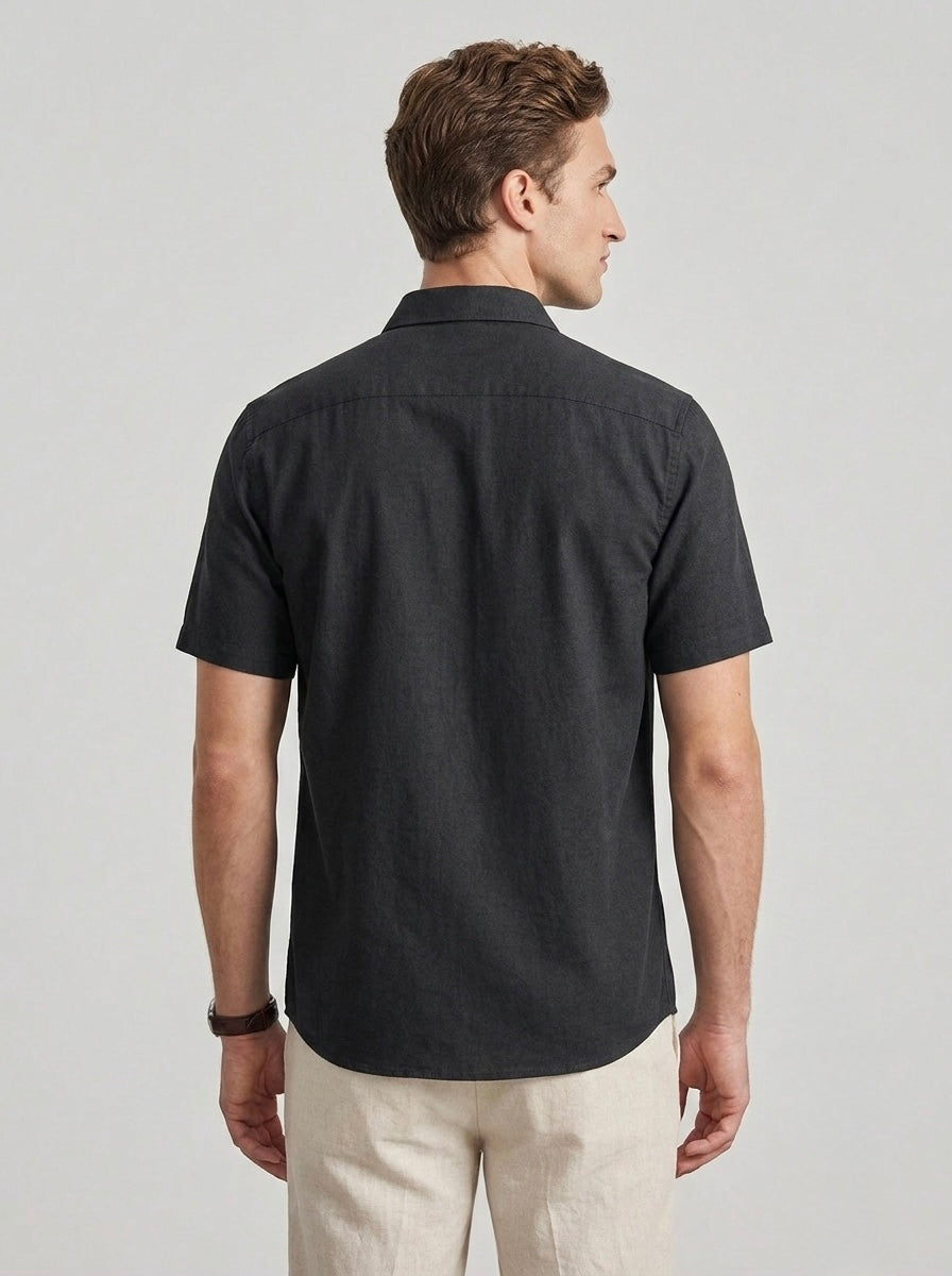 Pure Linen H/S - Black