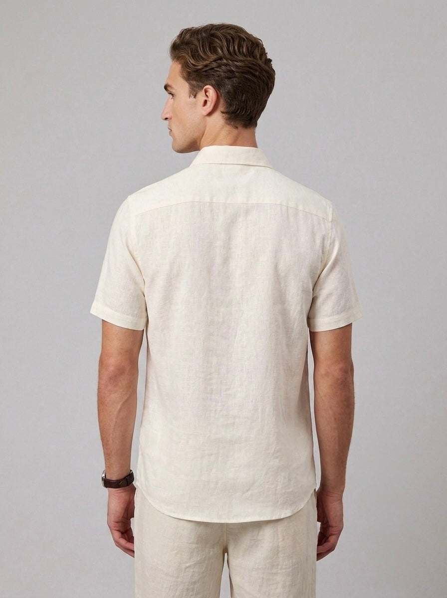 Pure Linen H/S - Cream