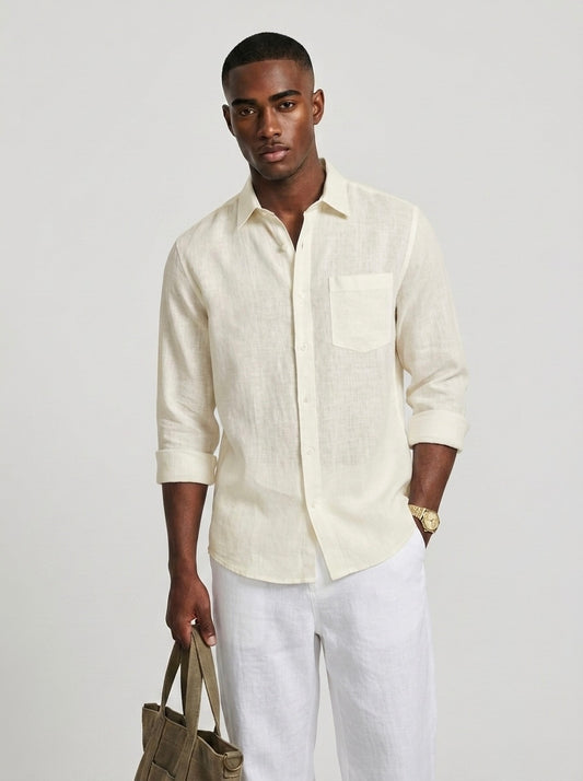 Pure Linen F/S - Cream