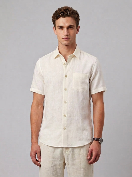 Pure Linen H/S - Cream