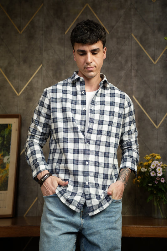 Linen Checkered Shirt