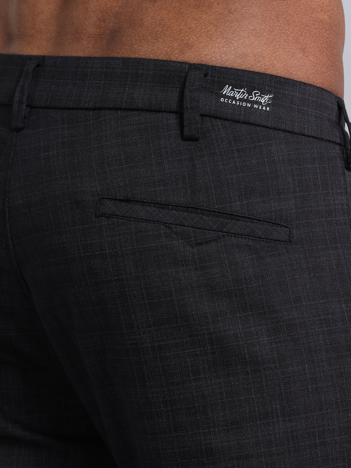 Designer Detailing Charcoal Trouser