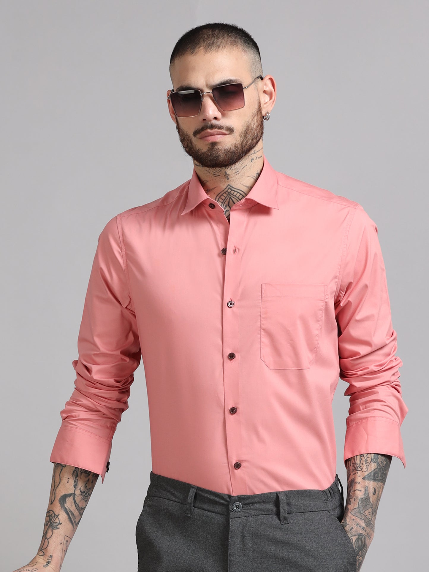 Breeze Pink Solid Shirt