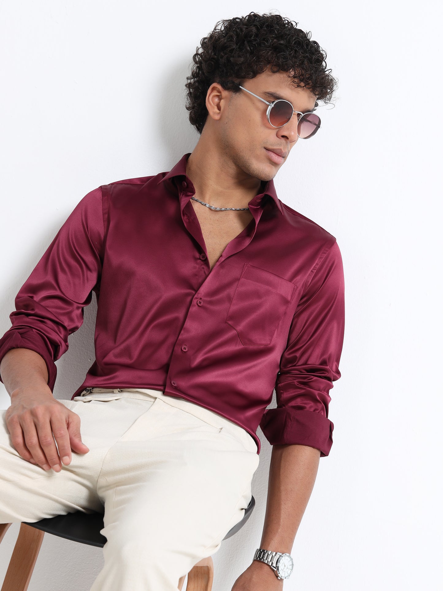 Hi-Gloss Satin - Maroon