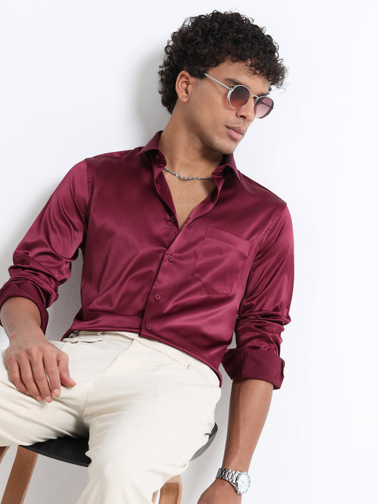 Hi-Gloss Satin - Maroon
