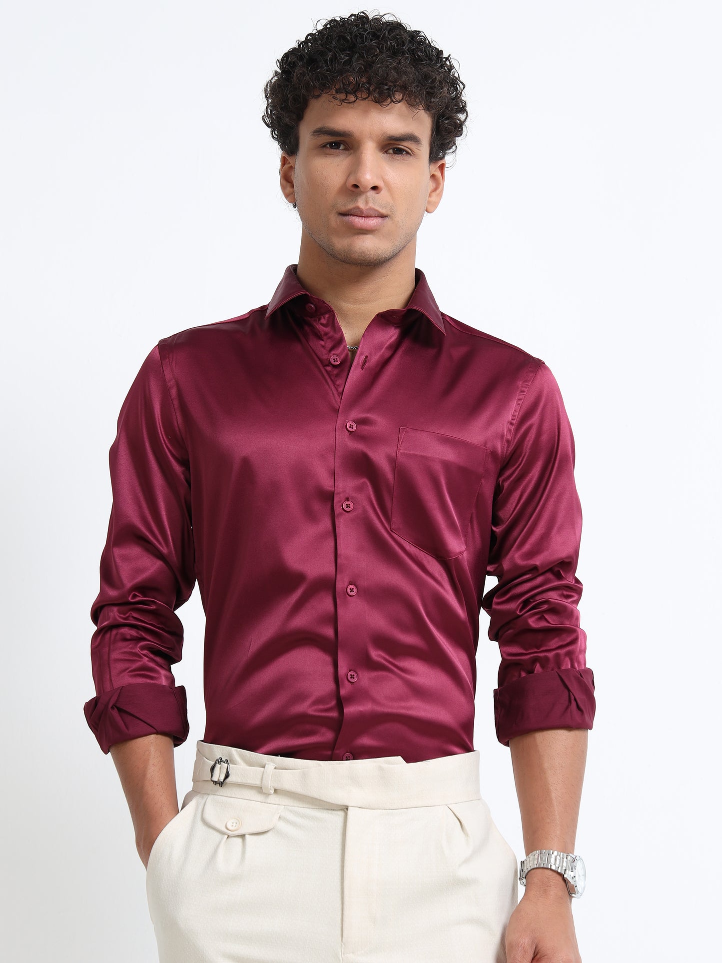 Hi-Gloss Satin - Maroon