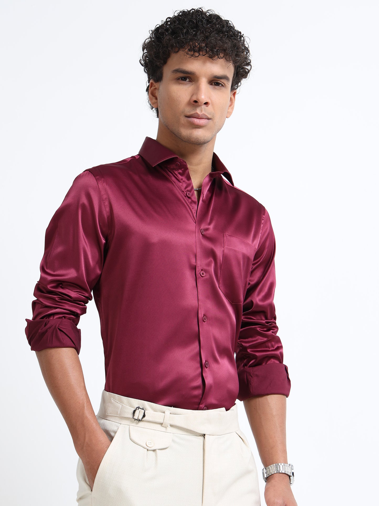 Hi-Gloss Satin - Maroon