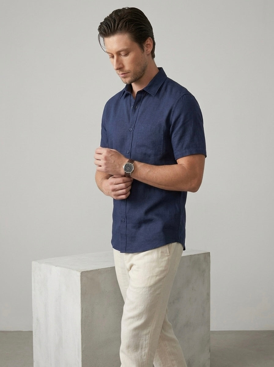 Air Supply H/S - Navy Blue
