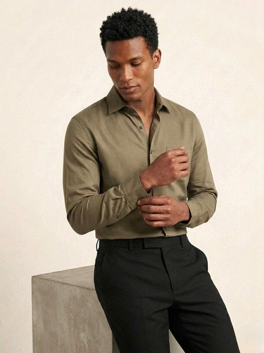 Bamboo Silk - Olive Green