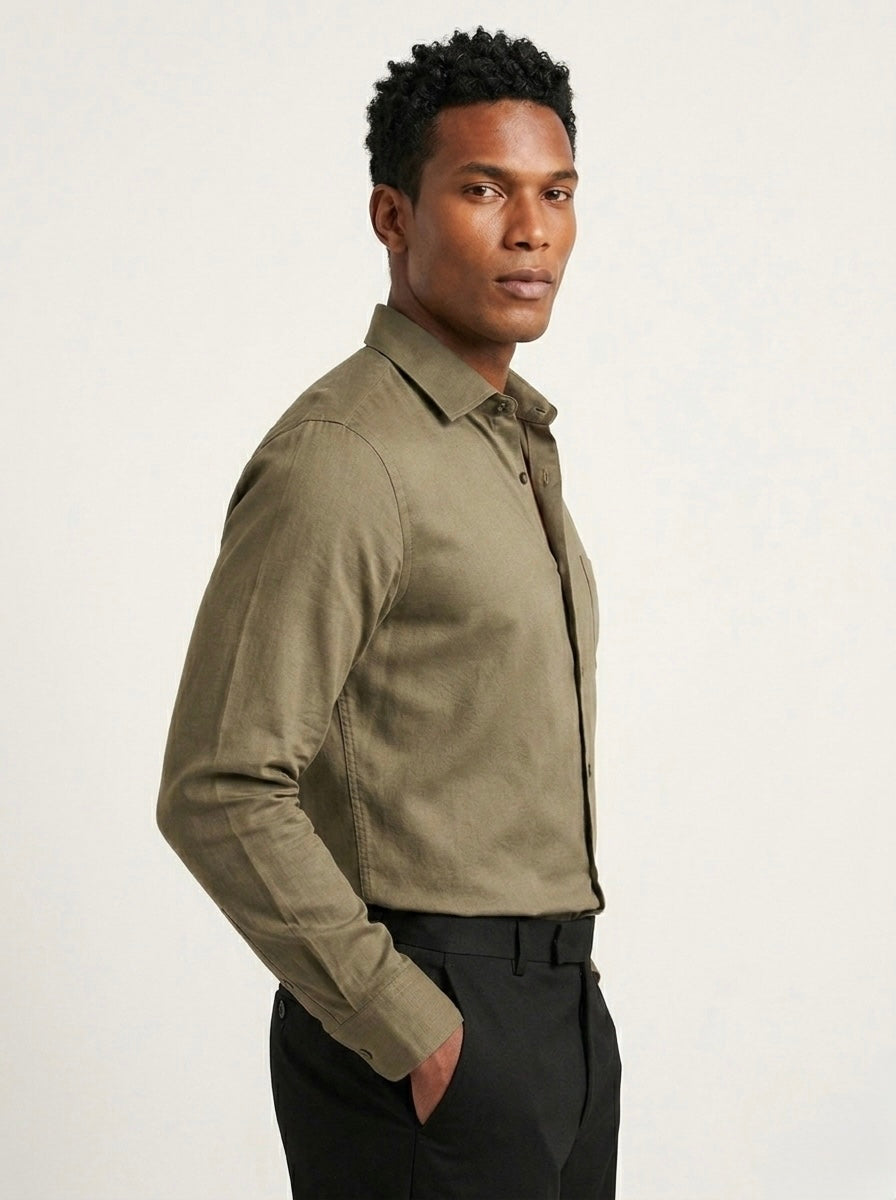Bamboo Silk - Olive Green