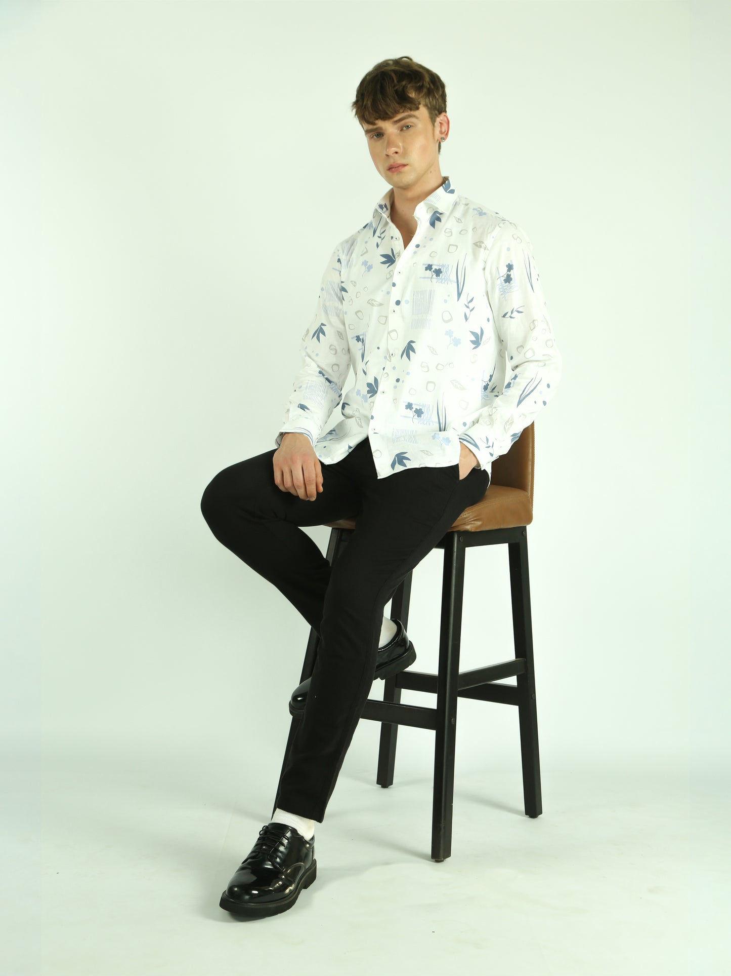 Regular Fit Printed Cotton Shirt